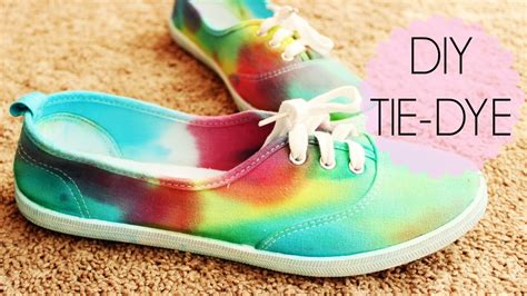 tie dye shoes at home.